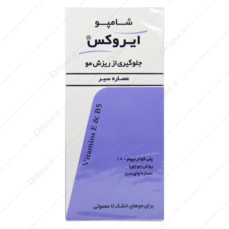 شامپو ضد ریزش موی خشک تا معمولی سیر ایروکس 200 گرم